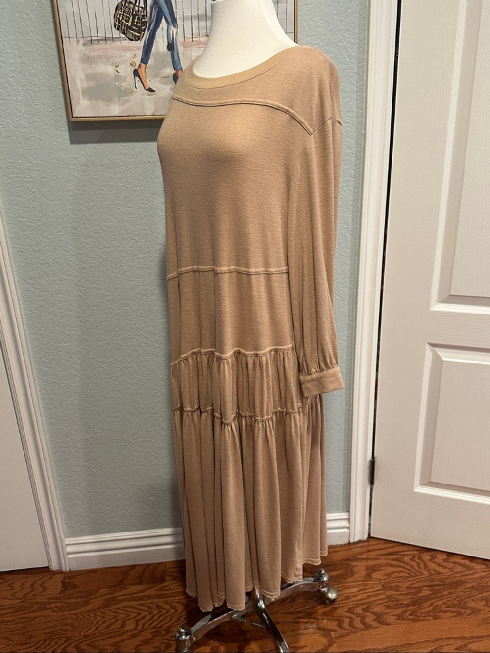 Free People Beach Sz Large Jilly Midi Dress • NEW! - Picture 6 of 13